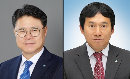 김윤기 부행장(왼쪽)과 김재홍 부행장. 사진/IBK기업은행