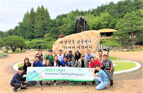경주보문단지 방문 단체사진. 사진=한국관광공사