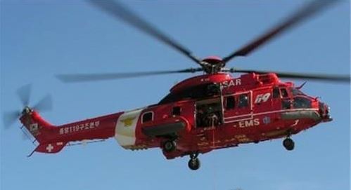 독도 인근 해상서 추락한 헬기와 같은 기종인 프랑스 유로콥터사의 슈퍼퓨마(SUPERPUMA) EC-225 헬기. 사진=연합뉴스