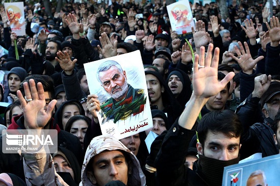 지난 6일 테헤란에서 열린 솔레이마니 사령관의 장례식. 사진=연합뉴스