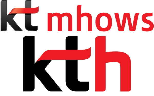 KT 엠하우스(위)와 KTH 로고. 사진=KT그룹 제공