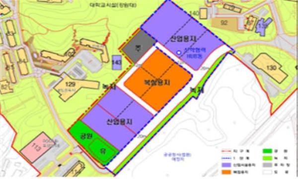 캠퍼스 혁신파크 토지이용계획(사진제공=강원대)