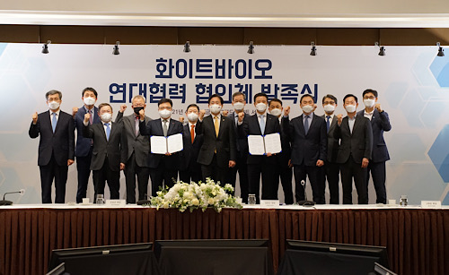 한국바이오협회가 2일 화이트바이오 산업 경쟁력 강화를 위한 ‘화이트바이오 연대협력 협의체’를 발족했다. 사진=한국바이오협회 제공
