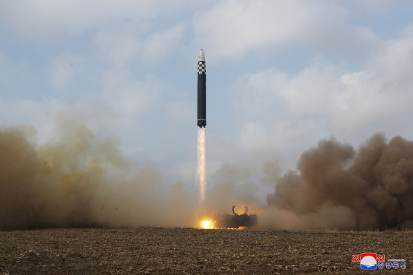 지난달 18일 북한이 시험 발사한 대륙간탄도미사일 화성-17형. 사진=연합뉴스