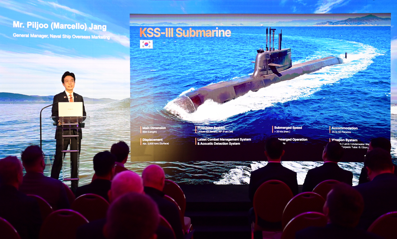한화오션은 전날 폴란드 바르샤바에서 현지 언론사들을 대상으로 해군 잠수함 현대화 사업인 '오르카(ORKA) 프로젝트' 참여를 위한 '한화오션 데이(Hanwha Ocean Day)' 행사를 개최했다. 사진=한화오션 제공