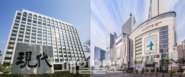 현대건설과 롯데쇼핑이 광주광역시에서 주상복합건물 공사비 증액분 반영을 놓고 갈등하고 있다. 사진=각 사 제공