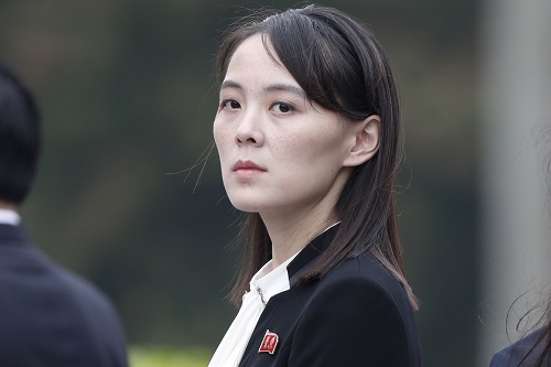 2019년 3월 베트남 하노이 호찌민묘를 방문한 김여정. 사진=연합뉴스